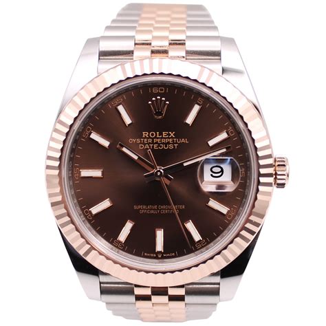 rolex chocolate datejust